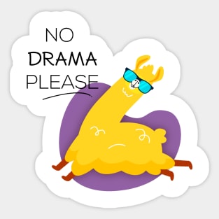 Funny alpaca Sticker